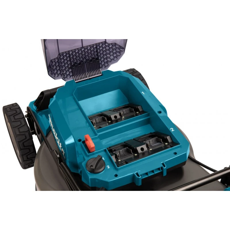 Makita 2x18v Grasmaaier 46cm DLM462PT4 Met Accu En Lader 4 Makita 2x18v Grasmaaier 46cm DLM462PT4 Met Accu En Lader - Afbeelding 2